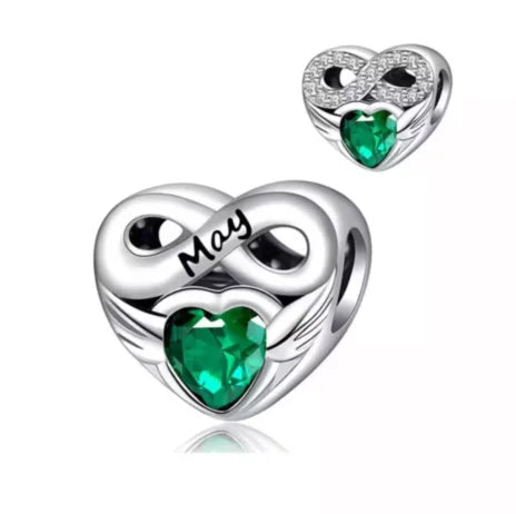 New 2025 925 Silver Birth stone Collection Charm Green Red Pink Yellow Bead Fit Original Bracelet Women Jewelry Gift DIY