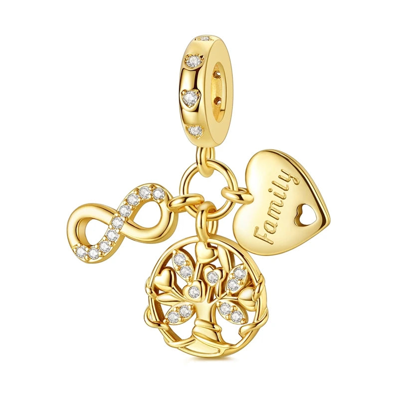 Sterling Silver Gold Plated Charm Variety