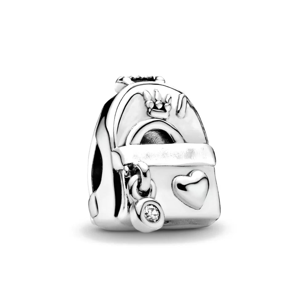 925 Sterling Silver I Love Reading Book Teacher Graduation Charms Beads Fit Original Pendant Bracelet DIY Fashion Woman Jewelry