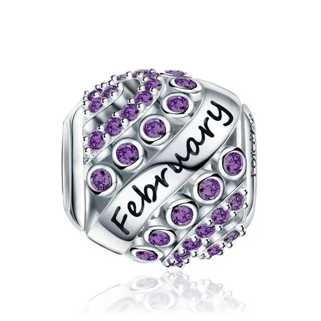 New 2025 925 Silver Birth stone Collection Charm Green Red Pink Yellow Bead Fit Original Bracelet Women Jewelry Gift DIY