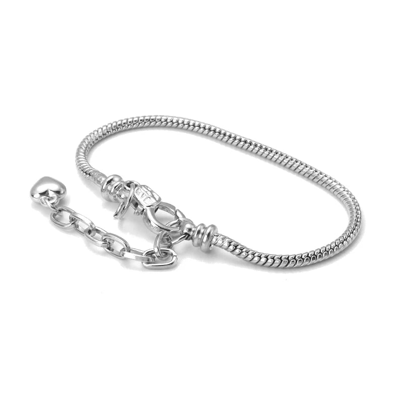 1 Pc Metal Bracelet Charm Beading Snake Link Chain for Handmade Jewelry Makings DIY Original Gifts Creative Friendship Bracelets