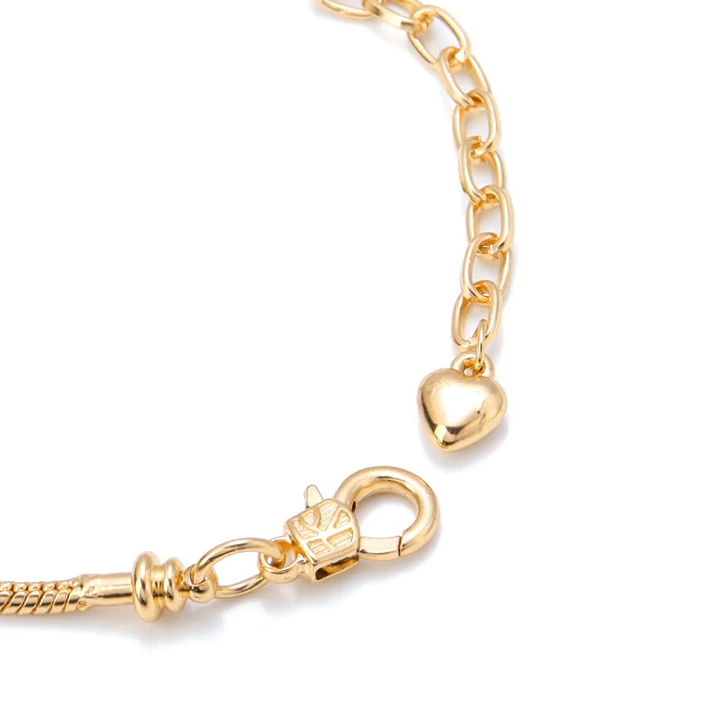 1 Pc Metal Bracelet Charm Beading Snake Link Chain for Handmade Jewelry Makings DIY Original Gifts Creative Friendship Bracelets