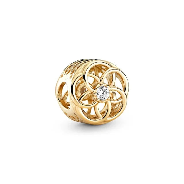 925 Sterling Silver Charm Beads Fit Bracelet Heart Star Flower DIY Jewelry For Women Gift Team Bride Grandma Family Tree