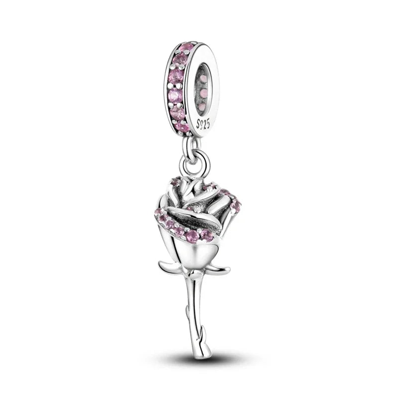 Original 925 Sterling Silver Charms Beads Family Affection Friendship Heart Charm Fit Original Bracelet DIY Women Jewelry Gift