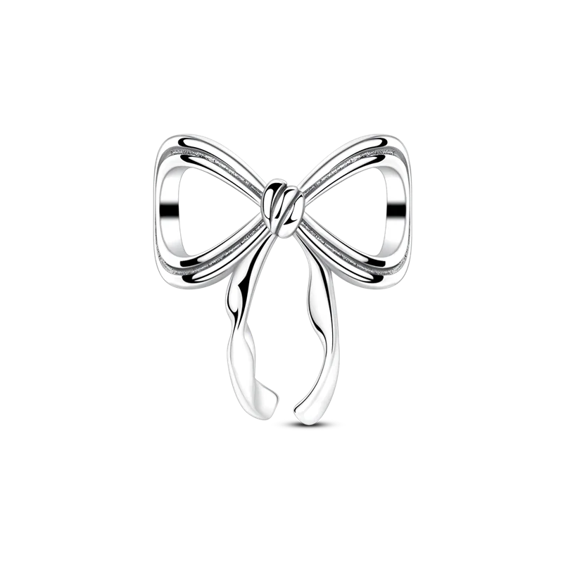 925 Sterling Silver Bowknot Charms