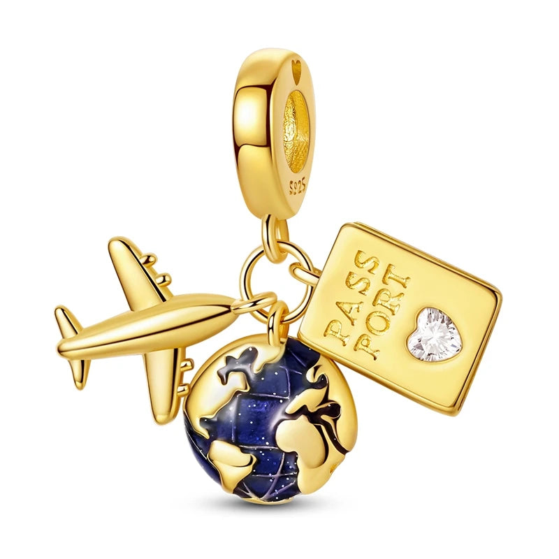 Sterling Silver Gold Plated Charm Variety