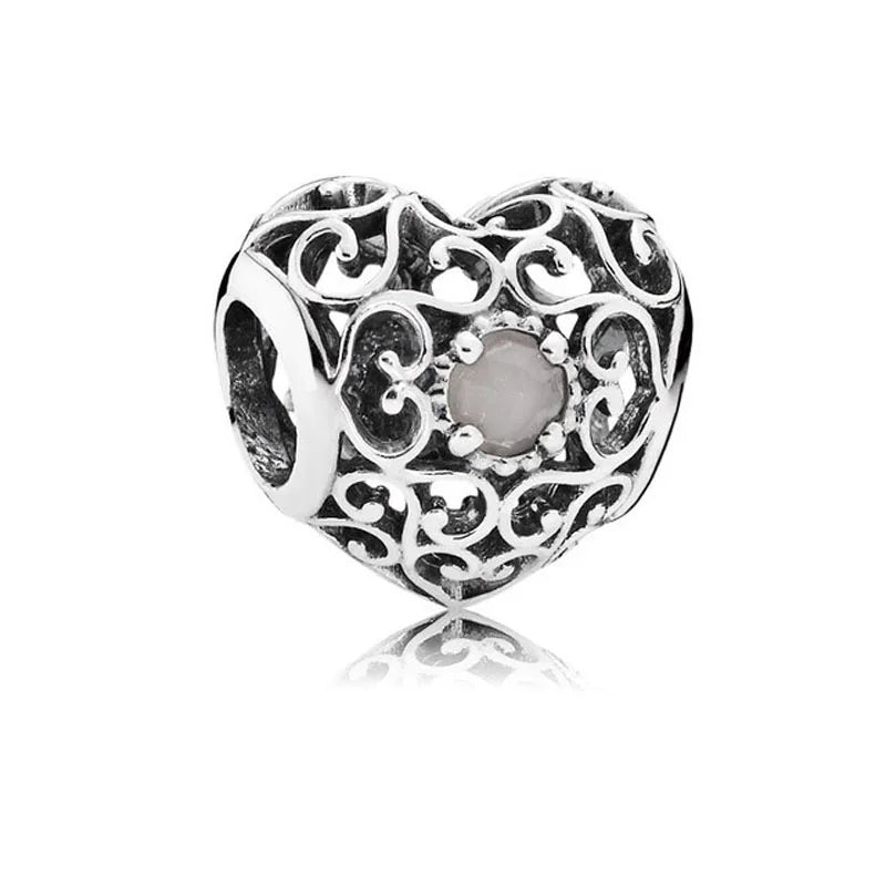 New 2025 925 Silver Birth stone Collection Charm Green Red Pink Yellow Bead Fit Original Bracelet Women Jewelry Gift DIY