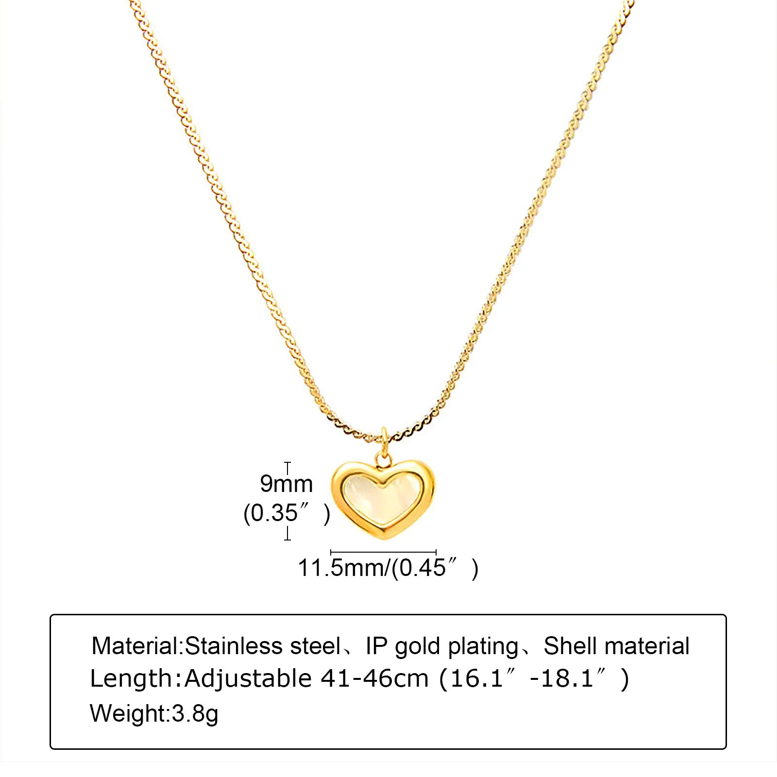 Waterproof Heart Charm Bracelet for Women | Adjustable Stainless Steel Love Chain Bracelet | Tarnish-Resistant Gold Bracelet | Gift for Her