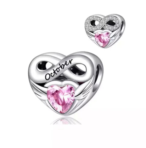 New 2025 925 Silver Birth stone Collection Charm Green Red Pink Yellow Bead Fit Original Bracelet Women Jewelry Gift DIY
