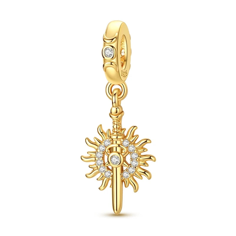 Sterling Silver Gold Plated Charm Variety
