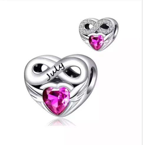 New 2025 925 Silver Birth stone Collection Charm Green Red Pink Yellow Bead Fit Original Bracelet Women Jewelry Gift DIY