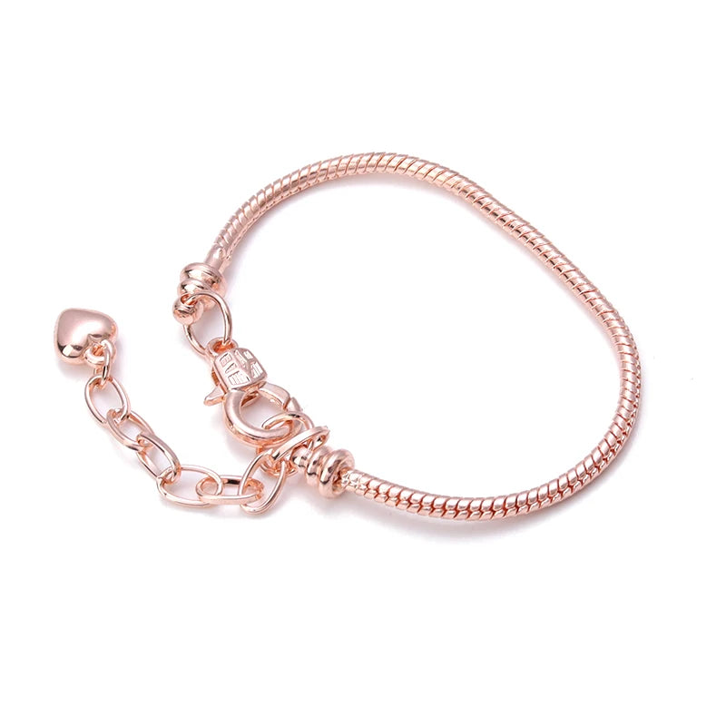 1 Pc Metal Bracelet Charm Beading Snake Link Chain for Handmade Jewelry Makings DIY Original Gifts Creative Friendship Bracelets