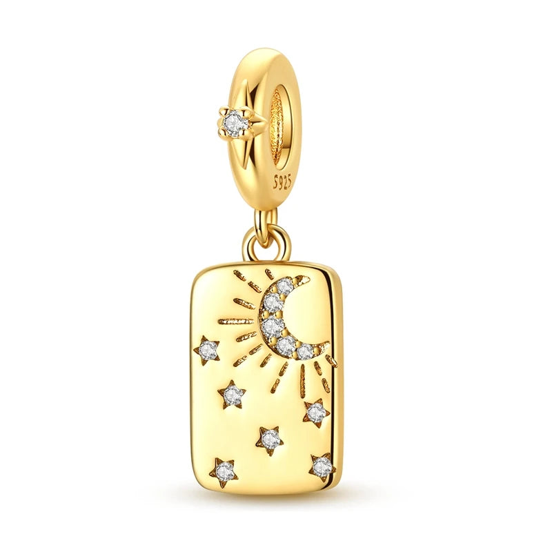 Sterling Silver Gold Plated Charm Variety