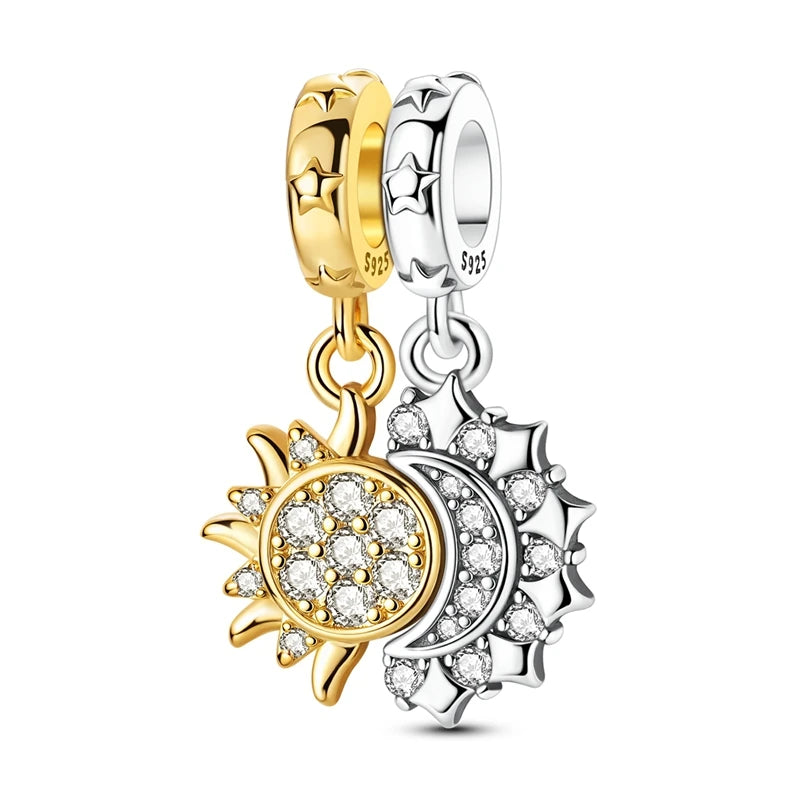 Sterling Silver Gold Plated Charm Variety
