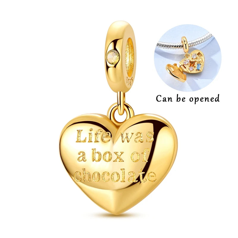 Sterling Silver Gold Plated Charm Variety