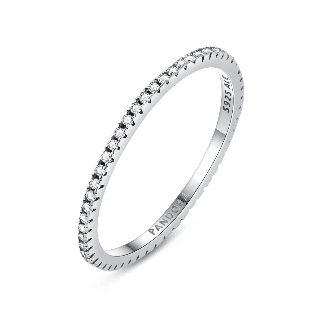 925 Sterling Silver Ring |Waterproof Minimalist Stackable Promise Ring | Gift for Her