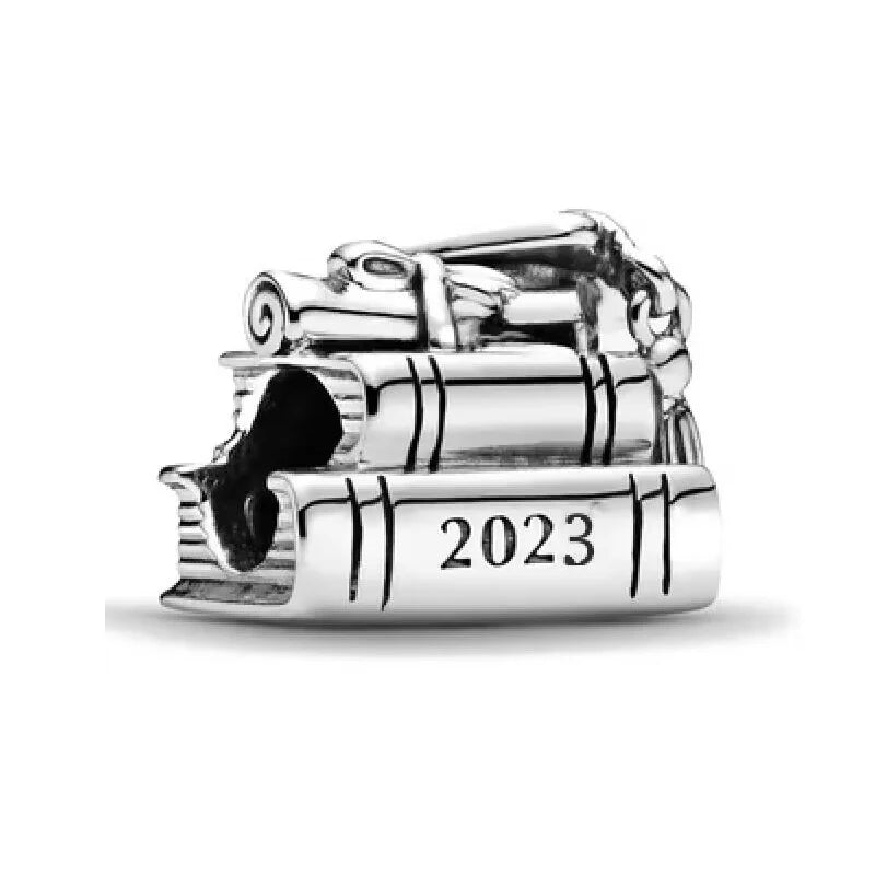 925 Sterling Silver I Love Reading Book Teacher Graduation Charms Beads Fit Original Pendant Bracelet DIY Fashion Woman Jewelry