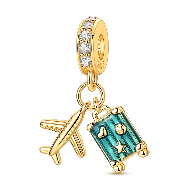 Sterling Silver Gold Plated Charm Variety