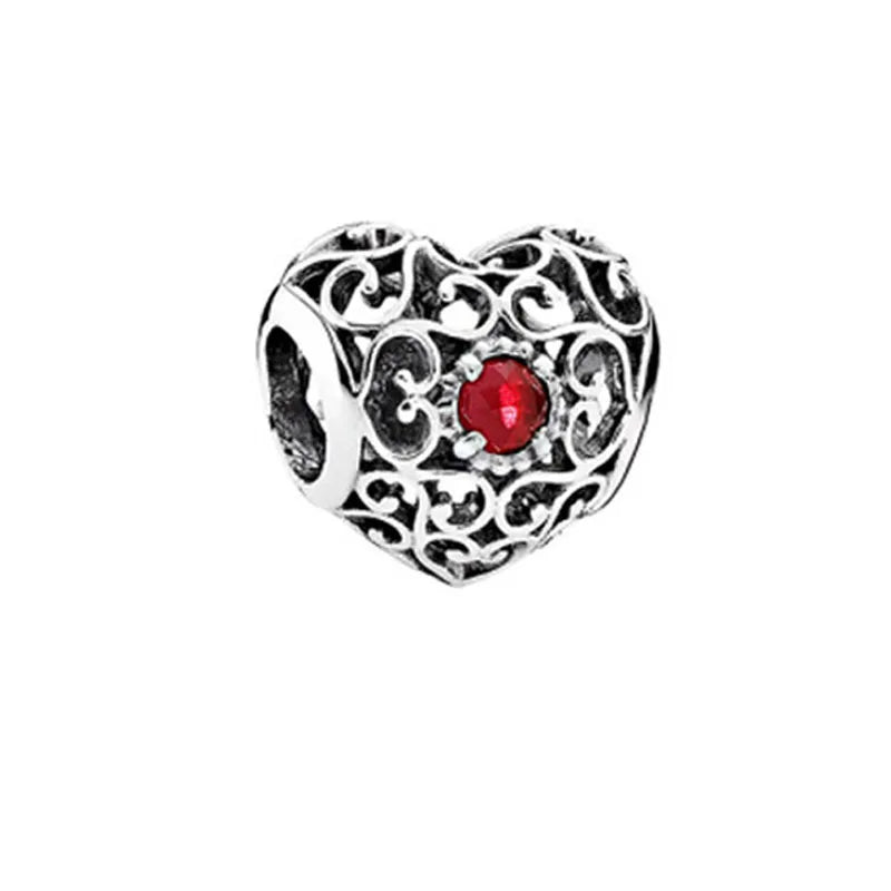 New 2025 925 Silver Birth stone Collection Charm Green Red Pink Yellow Bead Fit Original Bracelet Women Jewelry Gift DIY